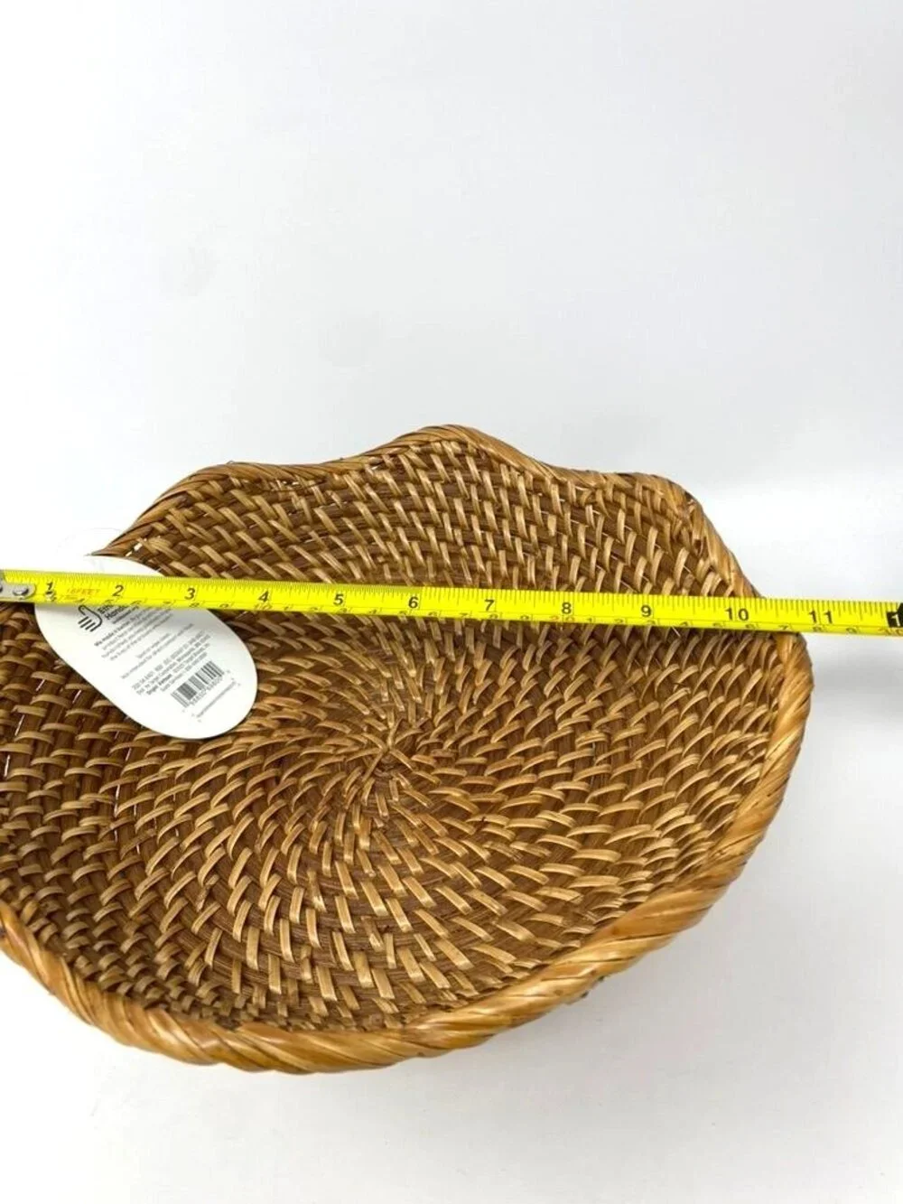 Target Rattan Fruit Bowl Dark Walnut Threshold™ NWT Tabletop Rustic Decor